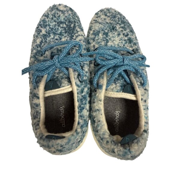Allbirds Wool Runner Fluffs Women's Sneaker Merino Wool Blue Shoes Size 10 - Picture 8 of 9
